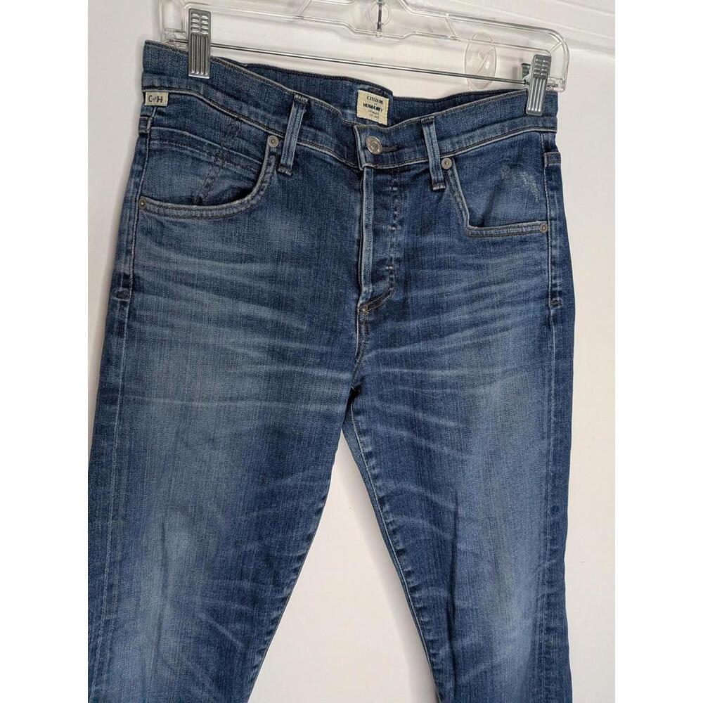 Citizens Of Humanity Elsa Jeans Womens 27 Blue Mid Rise Slim Ankle Crop Denim - Picture 2 of 7